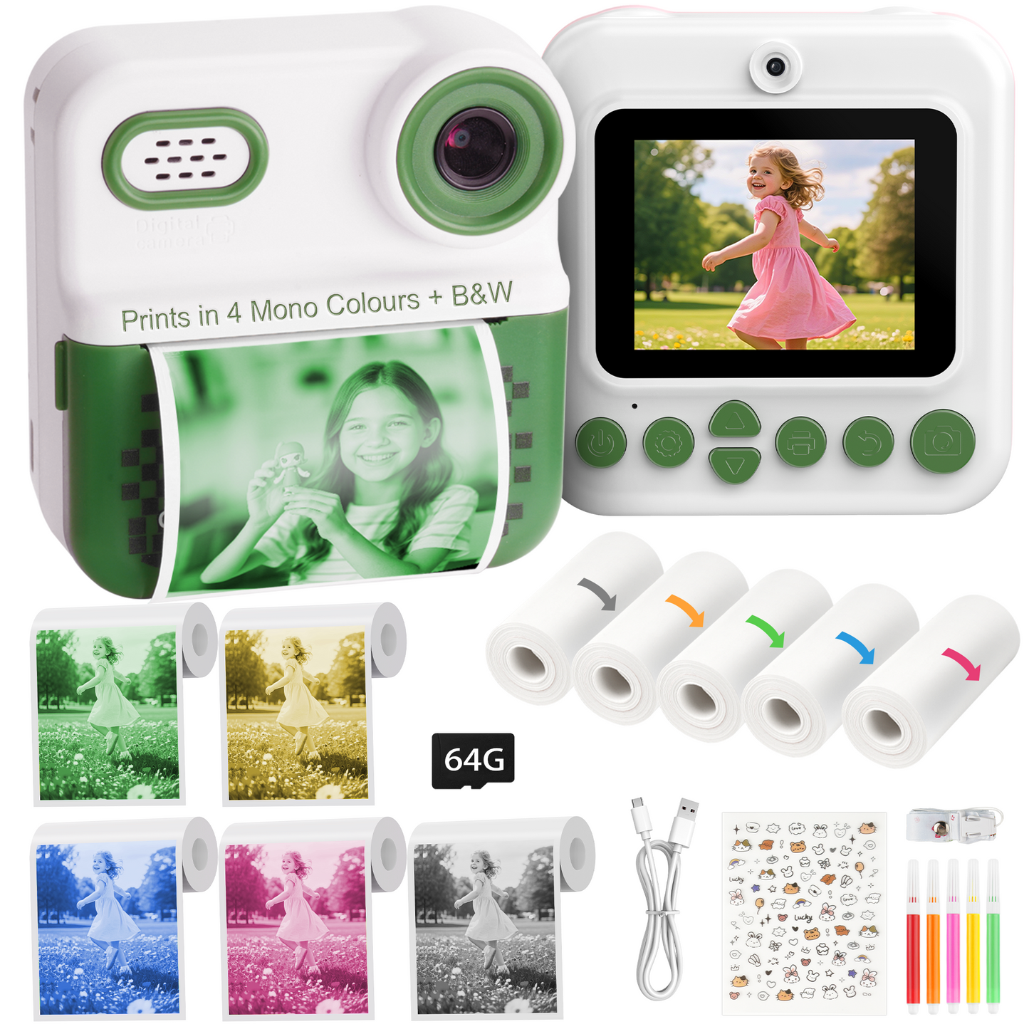 📸 TofpeyVibe DC1002 Kids Instant Print Camera  Inspire Creativity. Capture Joy. Designed by Tofpey, Loved by Parents!